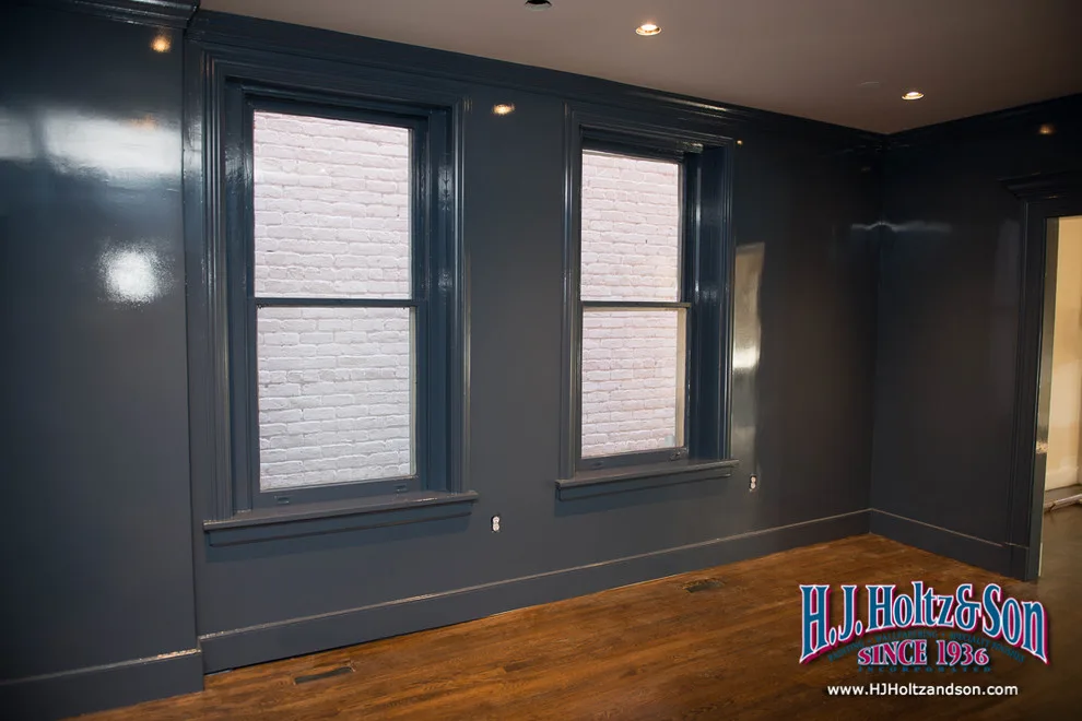 Glossy Blue Painted Cabinets by H.J. Holtz And Son, Inc. - Photo 11