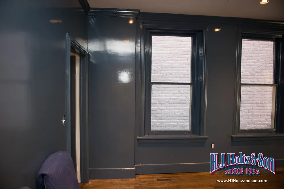 Glossy Blue Painted Cabinets by H.J. Holtz And Son, Inc. - Photo 6