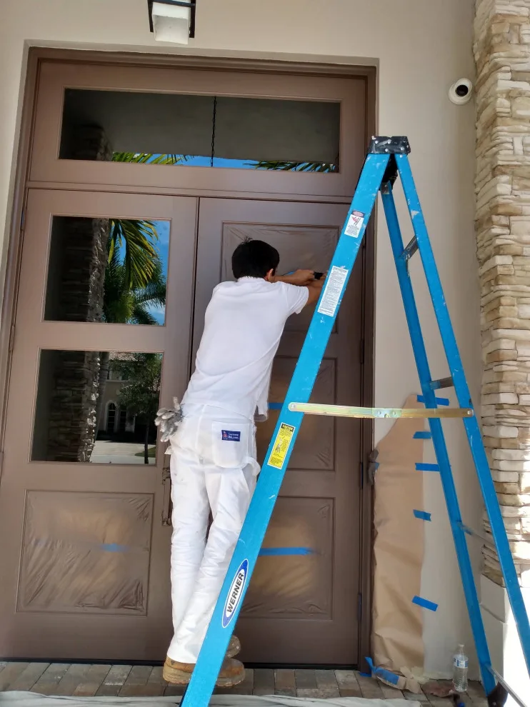 Entrance Door Painting by Dehm Painting Service Corp - Photo 4
