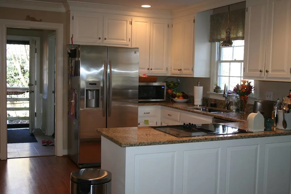 Transforming Wooden Cabinets to White by S & S Painting - Photo 5