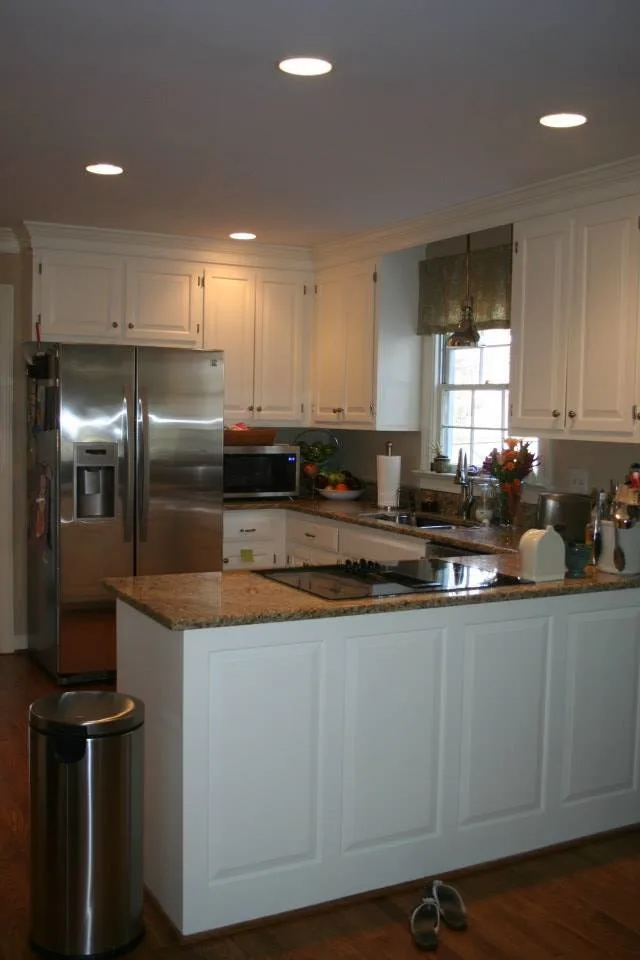 Transforming Wooden Cabinets to White by S & S Painting - Photo 4