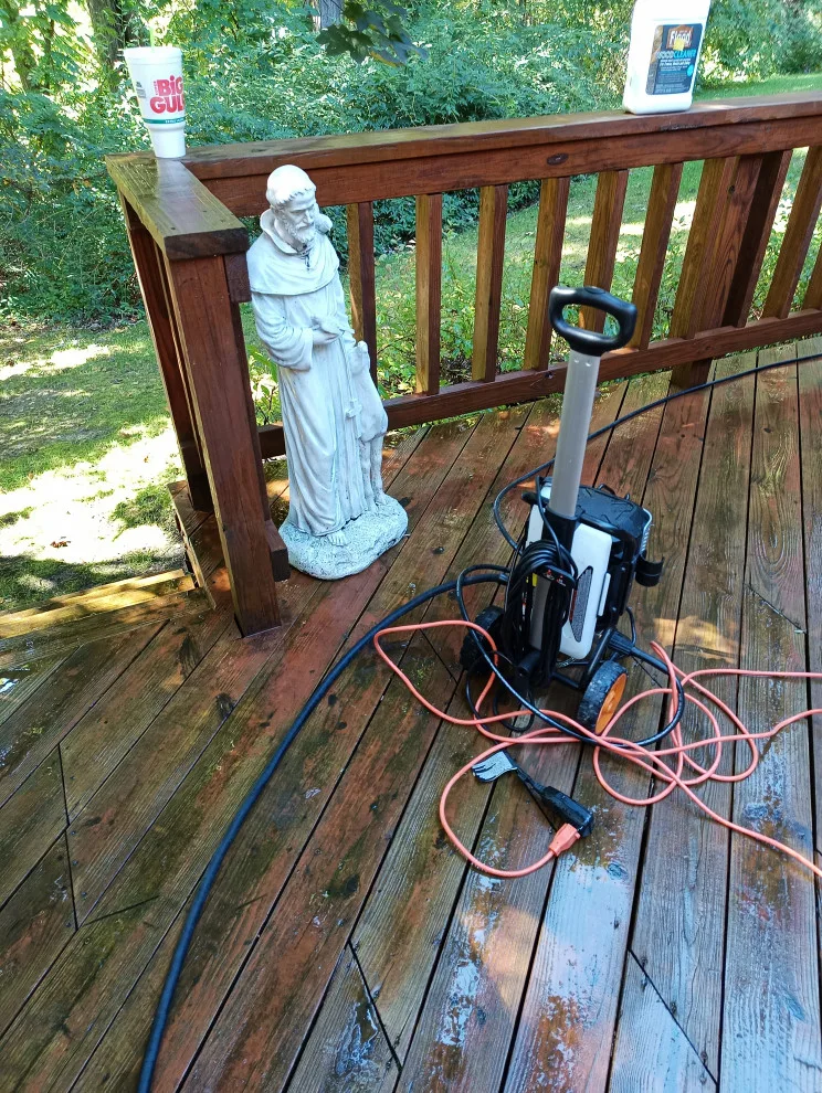 Deck Cleaned, Stained, and Sealed by Magical Maintenance Services - Photo 7