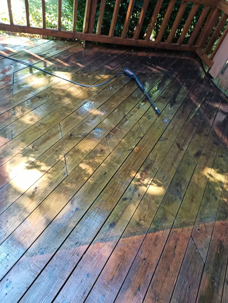 Deck Cleaned, Stained, and Sealed by Magical Maintenance Services - Photo 3