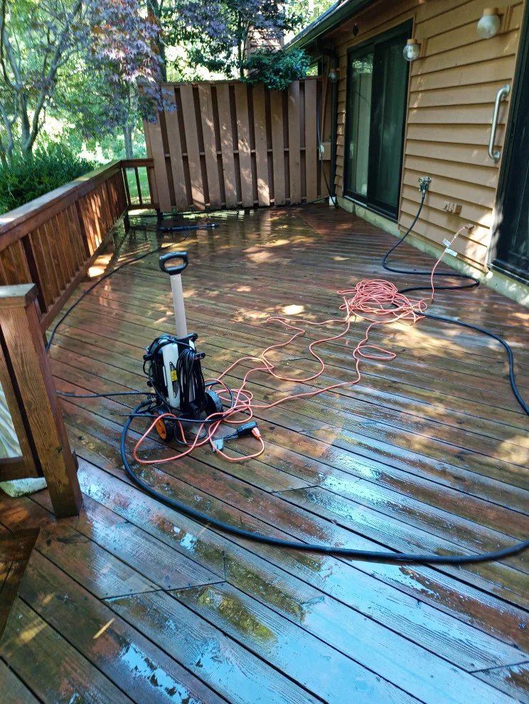 Deck Cleaned, Stained, and Sealed by Magical Maintenance Services - Photo 9