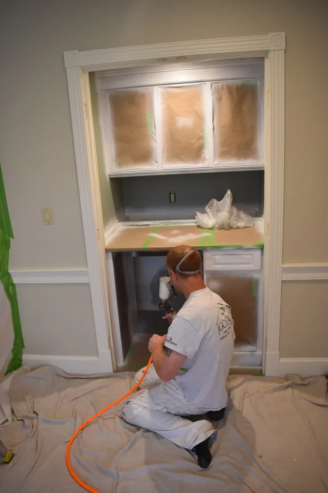 Cabinet restoration by Gölsmith Painting Company - Photo 4
