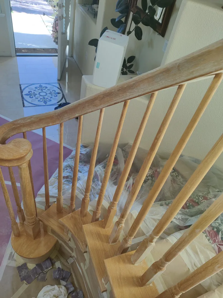 Cabinet and Stair Stain Restoration by Antonio's Painting Services - Photo 13
