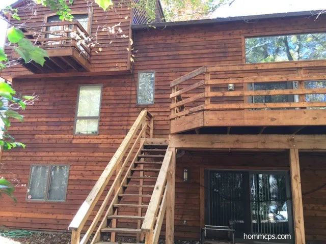 Cedar siding exterior re-staining in Reston, VA by Hömm Certified Painting Systems - Photo 4