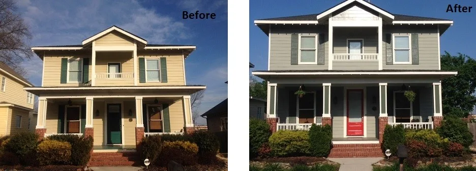 Outdoor Projects - Comparison Images by CERTAPRO PAINTERS - Greensboro - Photo 3