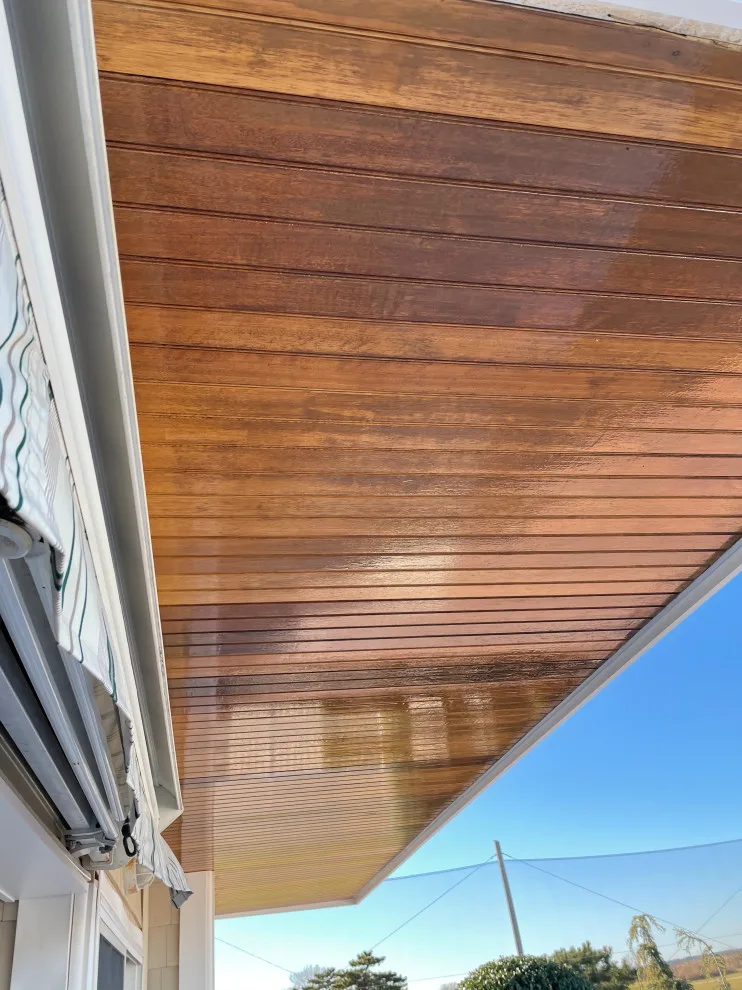 Soffit cleaning and staining by BH Painting LLC - Photo 5