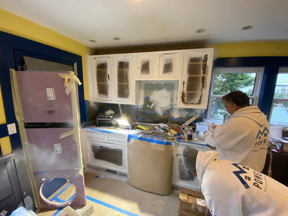 Cabinet restoration and new countertops by Powell Painting And Home Services - Photo 9