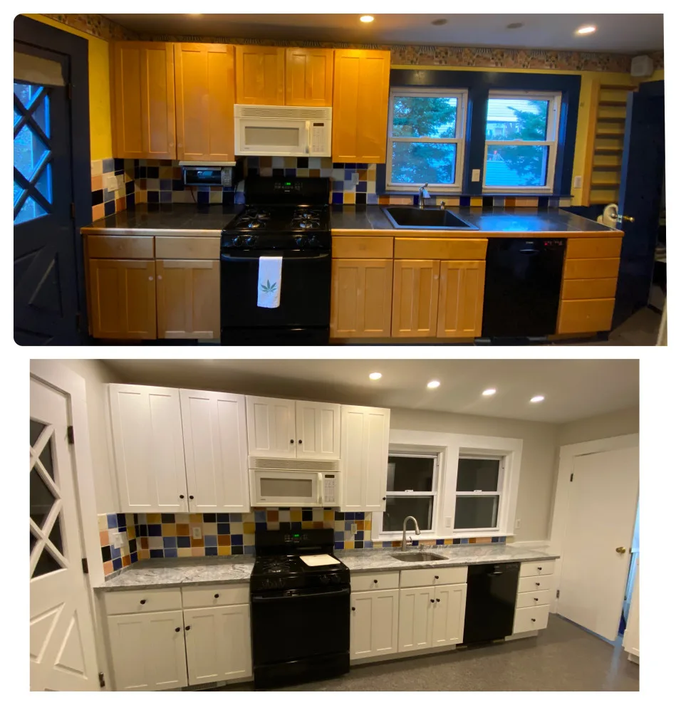 Cabinet restoration and new countertops by Powell Painting And Home Services - Photo 10