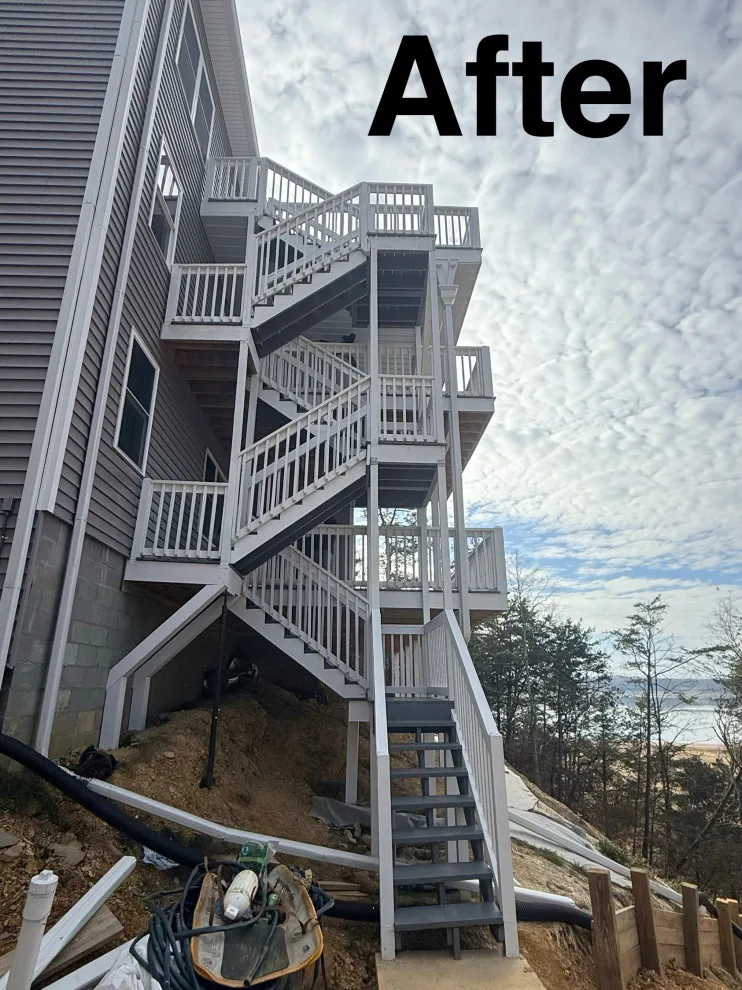 Deck Staining Project We Finished by Whaleys Painting And More - Photo 3