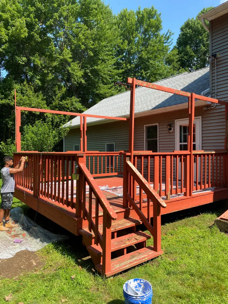 Deck finishing by EVM Home Improvement & Painting - Photo 2