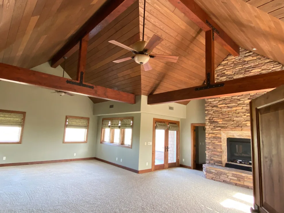 Master Suite Transformation: Stunning Painted Wood Ceiling Before and After by Duration Painting INC - Photo 2