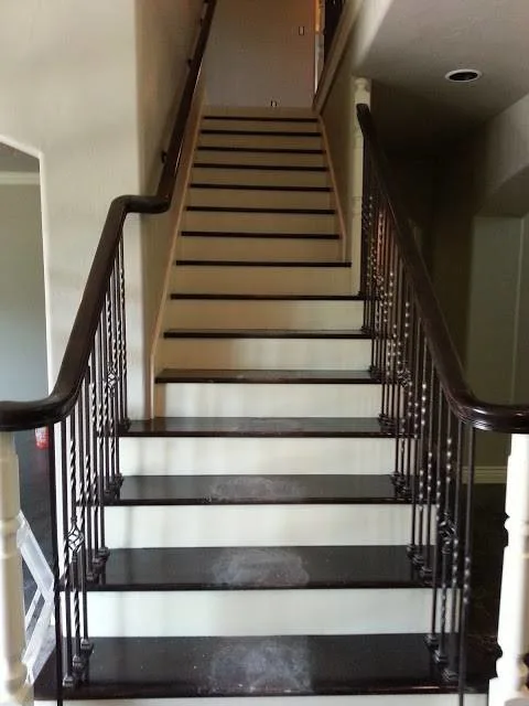 Dual Hue Staircase by J.R Custom Finishes - Photo 10