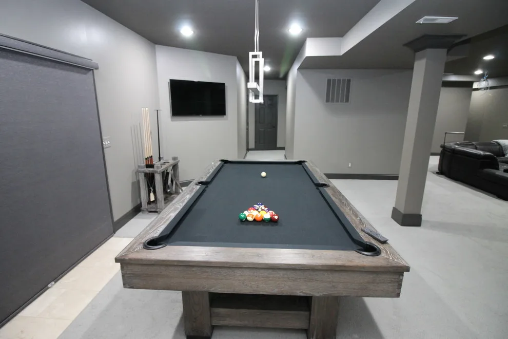Modern Basement Cinema and Recreation Space by Parviz Painting MD LLC - Photo 4