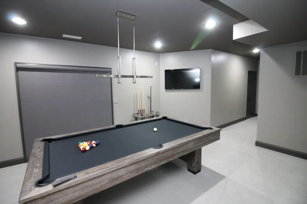 Modern Basement Cinema and Recreation Space by Parviz Painting MD LLC - Photo 2