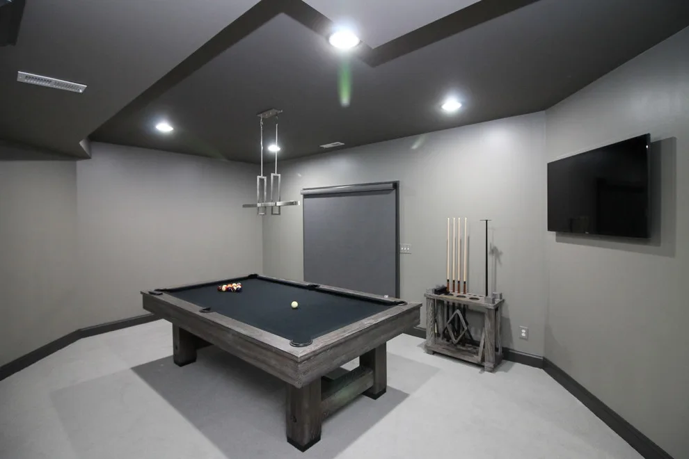 Modern Basement Cinema and Recreation Space by Parviz Painting MD LLC - Photo 6