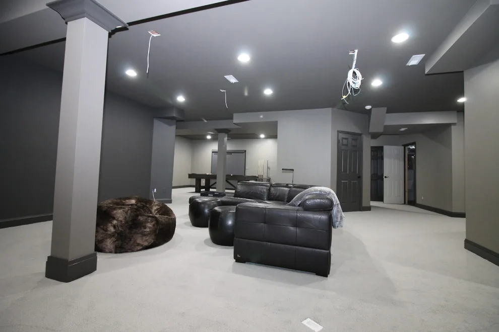 Modern Basement Cinema and Recreation Space by Parviz Painting MD LLC - Photo 8