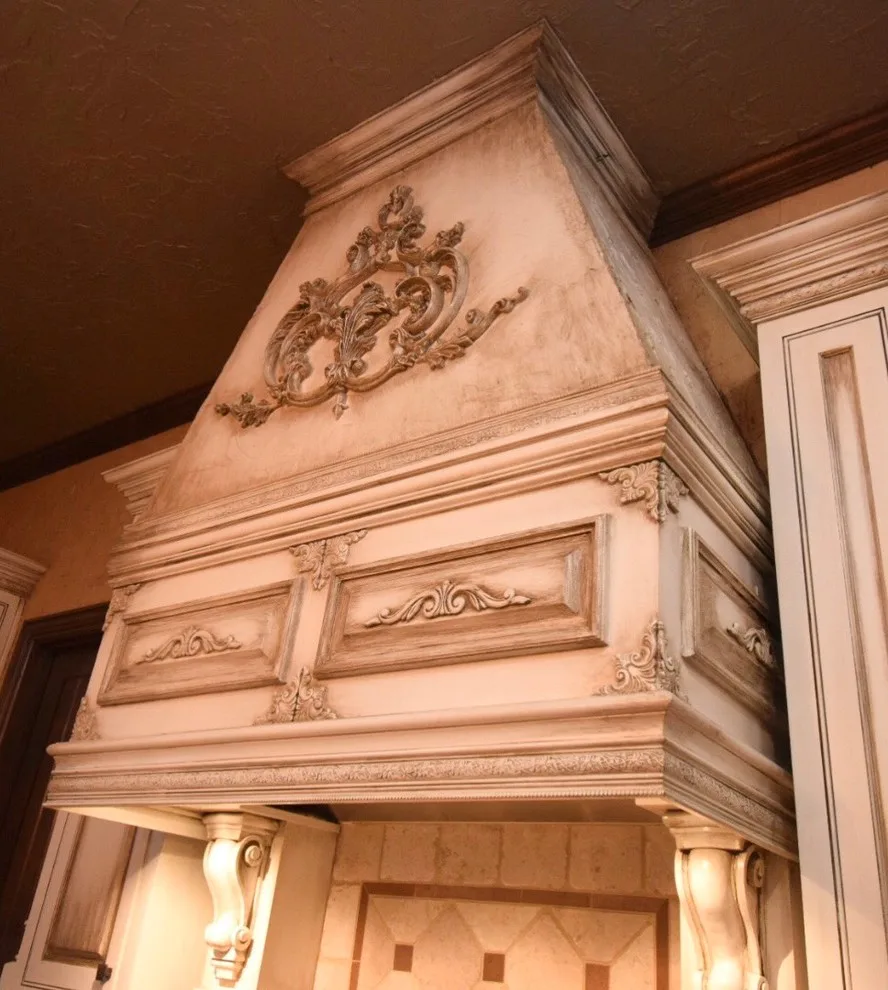 Elegant Cream Kitchen Cabinets with Glazed Finish by Hardy's Painting - Photo 6