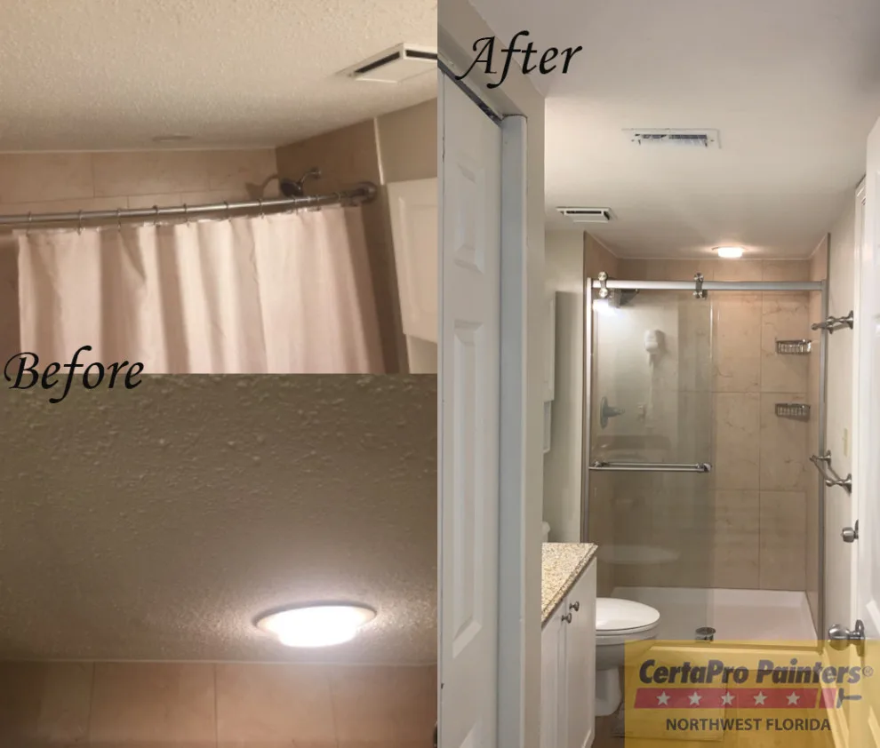 Transforming Popcorn Ceilings: A Before and After Project by CertaPro Painters Of Northwest Florida - Photo 6