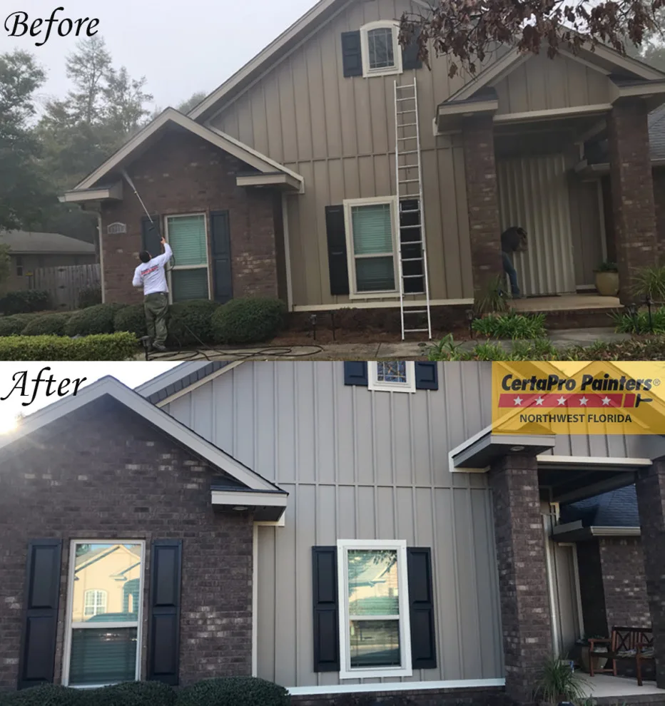 Residential Exterior Transformation by CertaPro Painters Of Northwest Florida - Photo 5