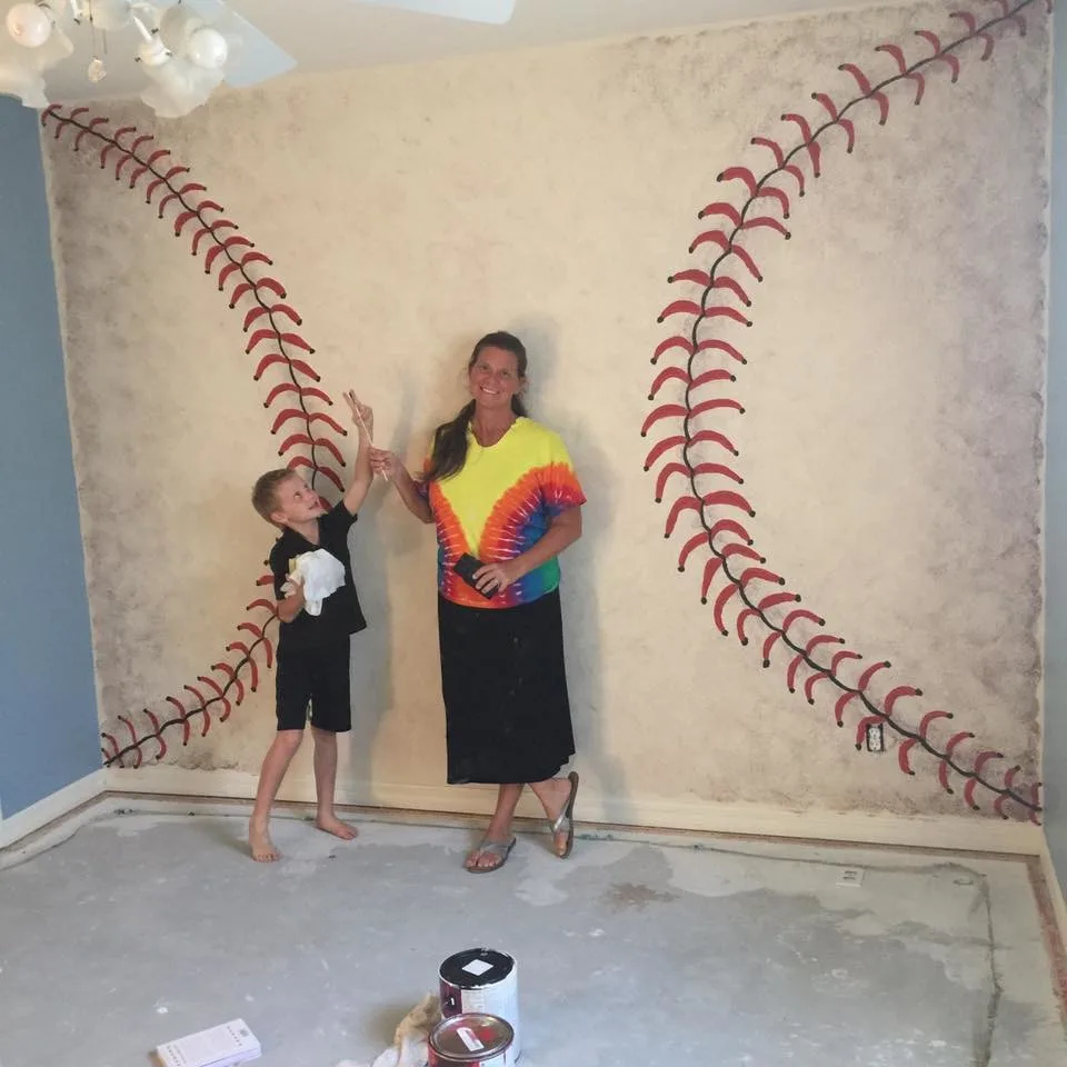 Youth Baseball Wall Mural by Gina's Artistry & Painting - Photo 4