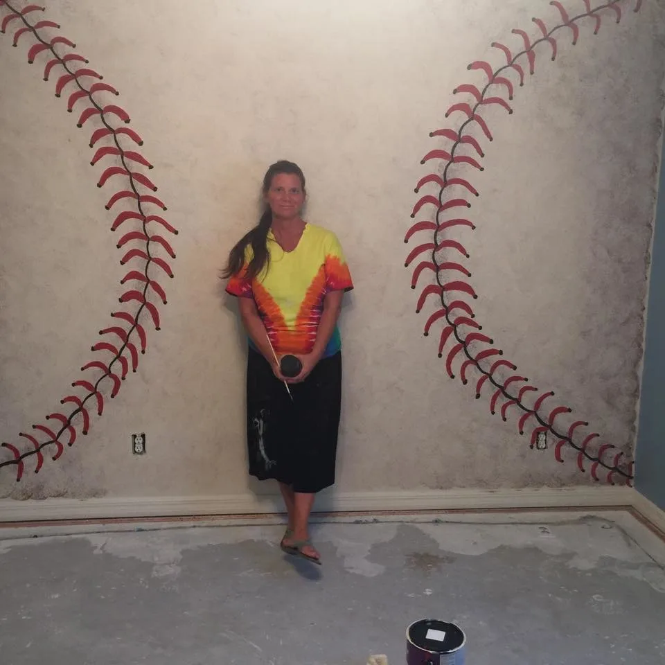 Youth Baseball Wall Mural by Gina's Artistry & Painting - Photo 6