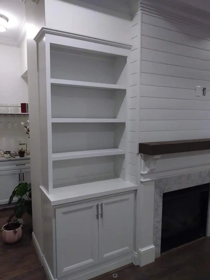 Integrated Bookshelf Restoration by Tucker & Co. Painting LLC - Photo 2