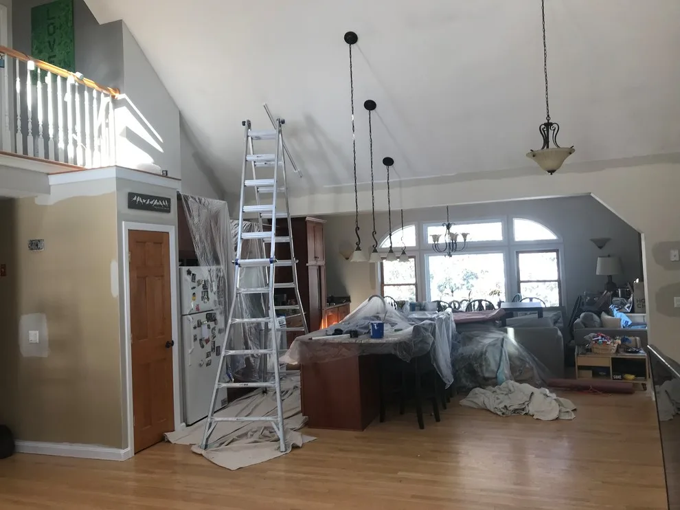 Vaulted ceiling, walls, and molding. by Barrington Painters - Photo 9