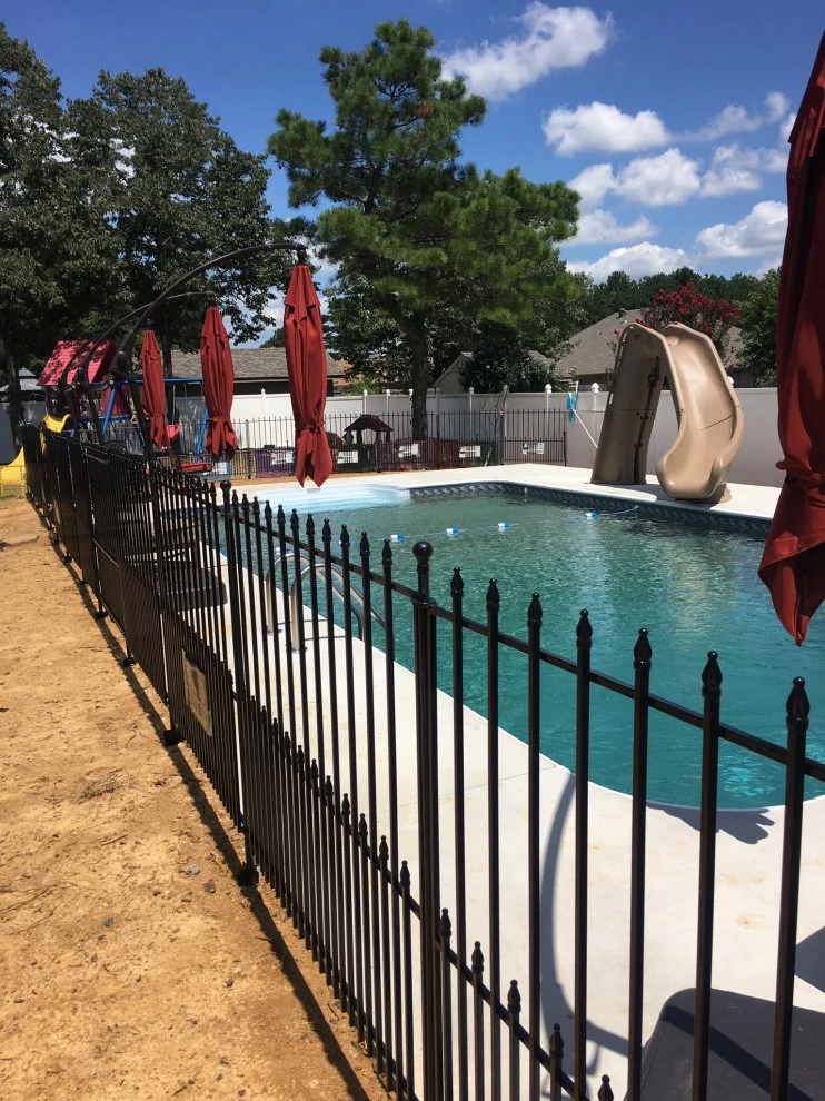 Pool landscaping and patio by Going The Extra Mile Landscape - Photo 19
