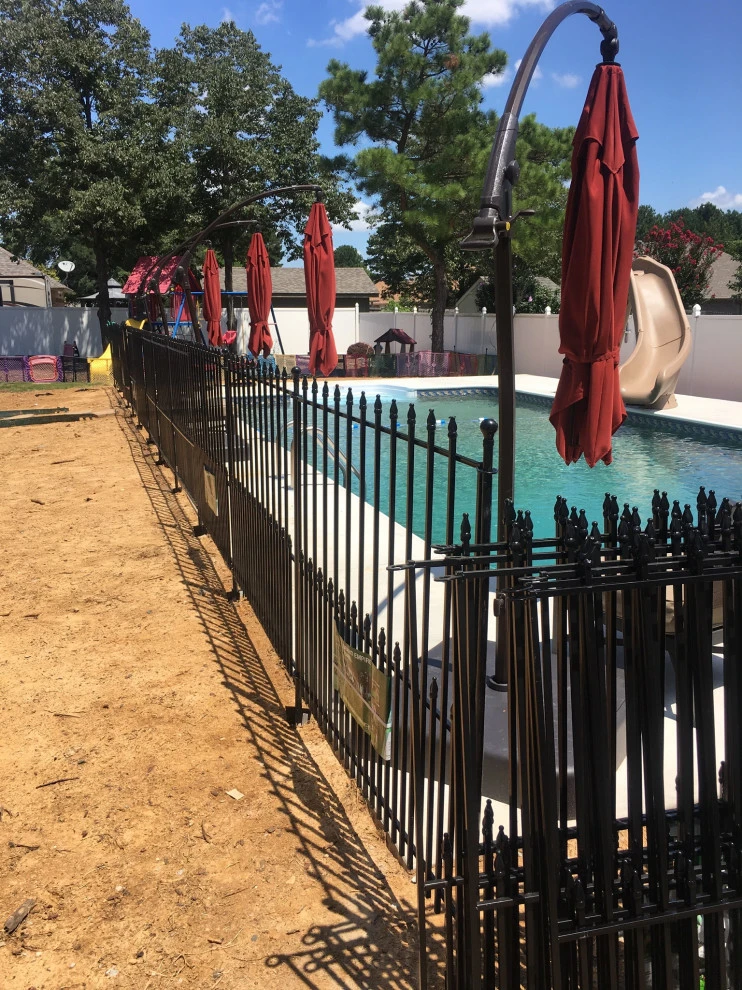 Pool landscaping and patio by Going The Extra Mile Landscape - Photo 6