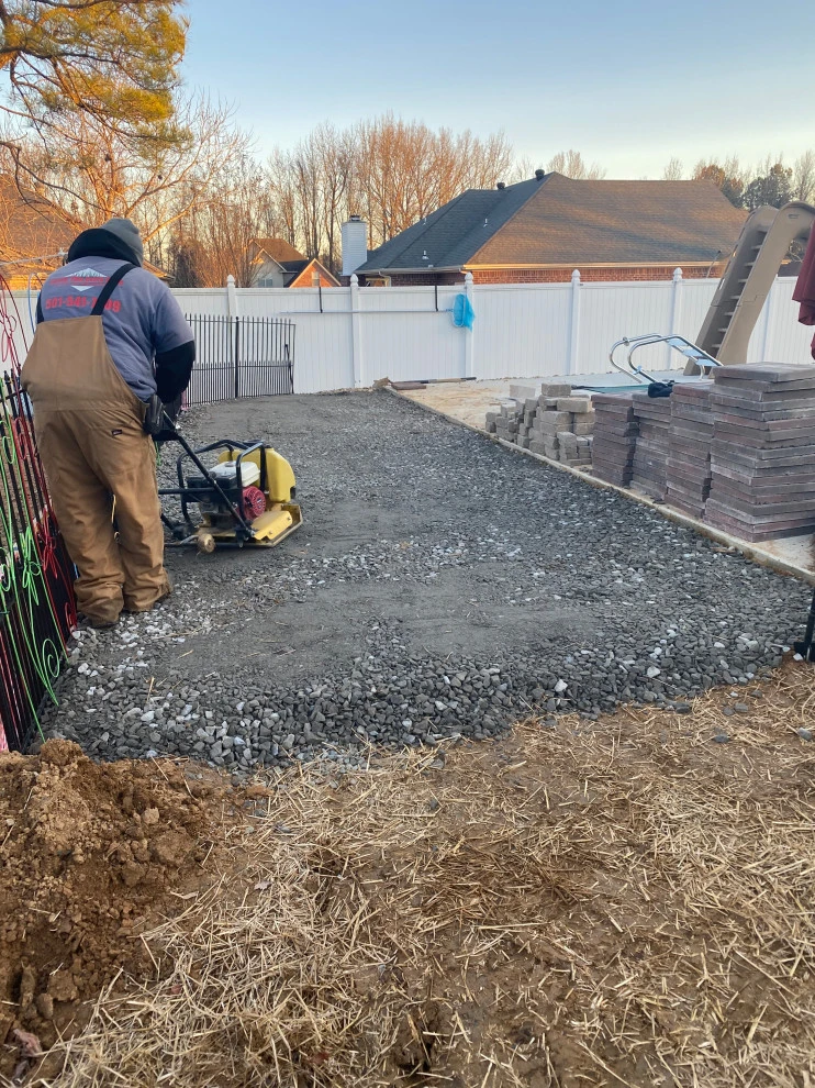 Pool landscaping and patio by Going The Extra Mile Landscape - Photo 10