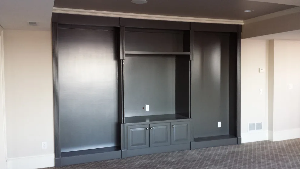 Stylish Basement Revamp with Personalized Ceiling Artwork by Chamberland Professional Painting - Photo 2