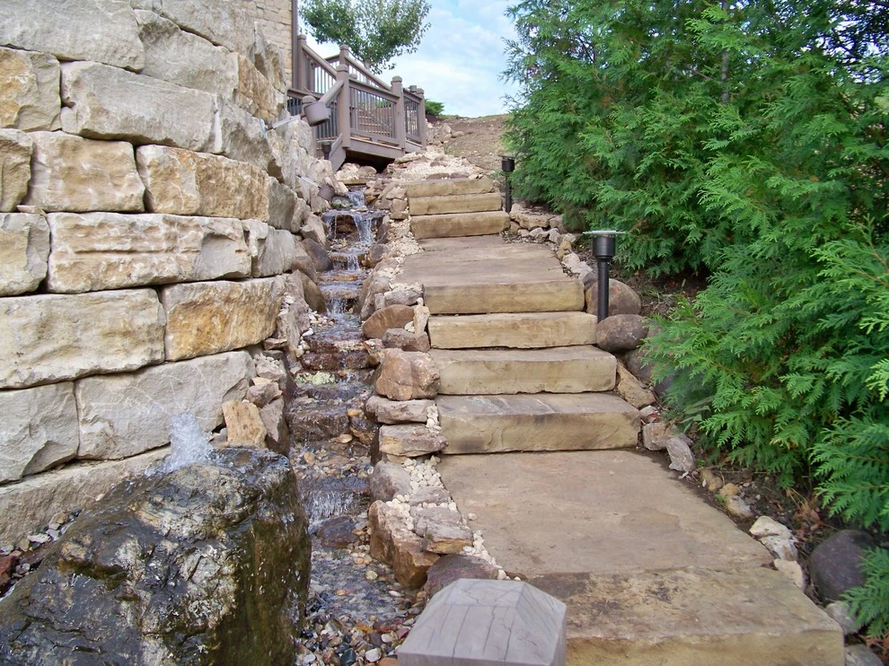 Lee’s Summit Custom Lake Fed Waterfalls by Good Earth Water Gardens - Photo 2