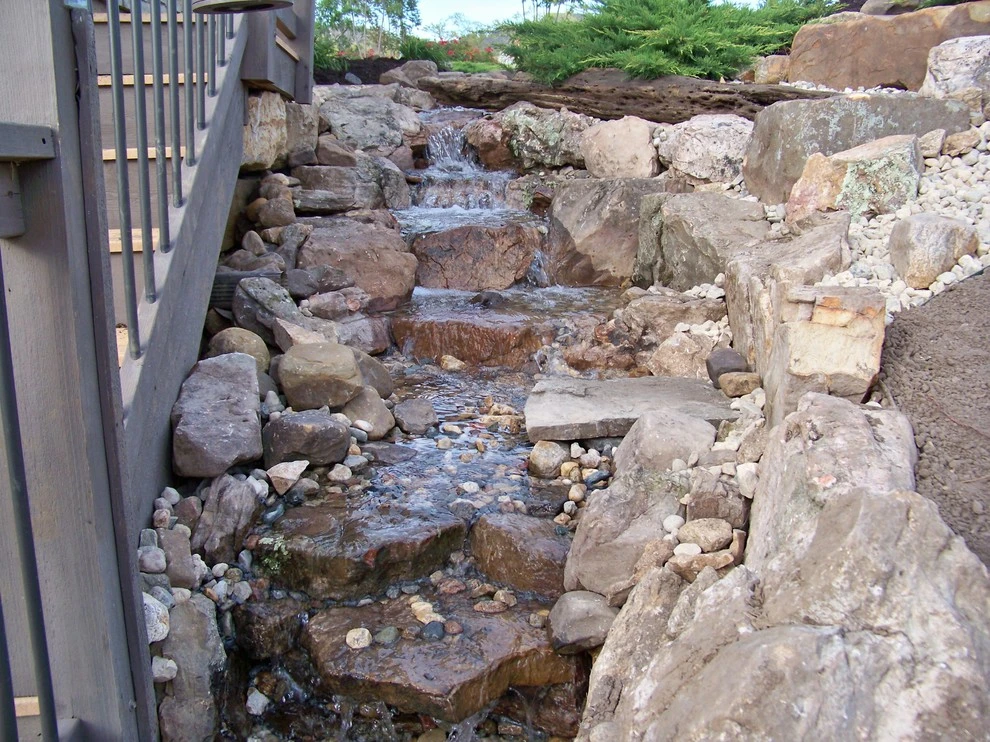 Lee’s Summit Custom Lake Fed Waterfalls by Good Earth Water Gardens - Photo 9
