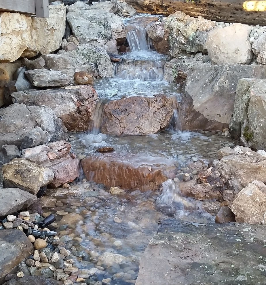 Lee’s Summit Custom Lake Fed Waterfalls by Good Earth Water Gardens - Photo 5