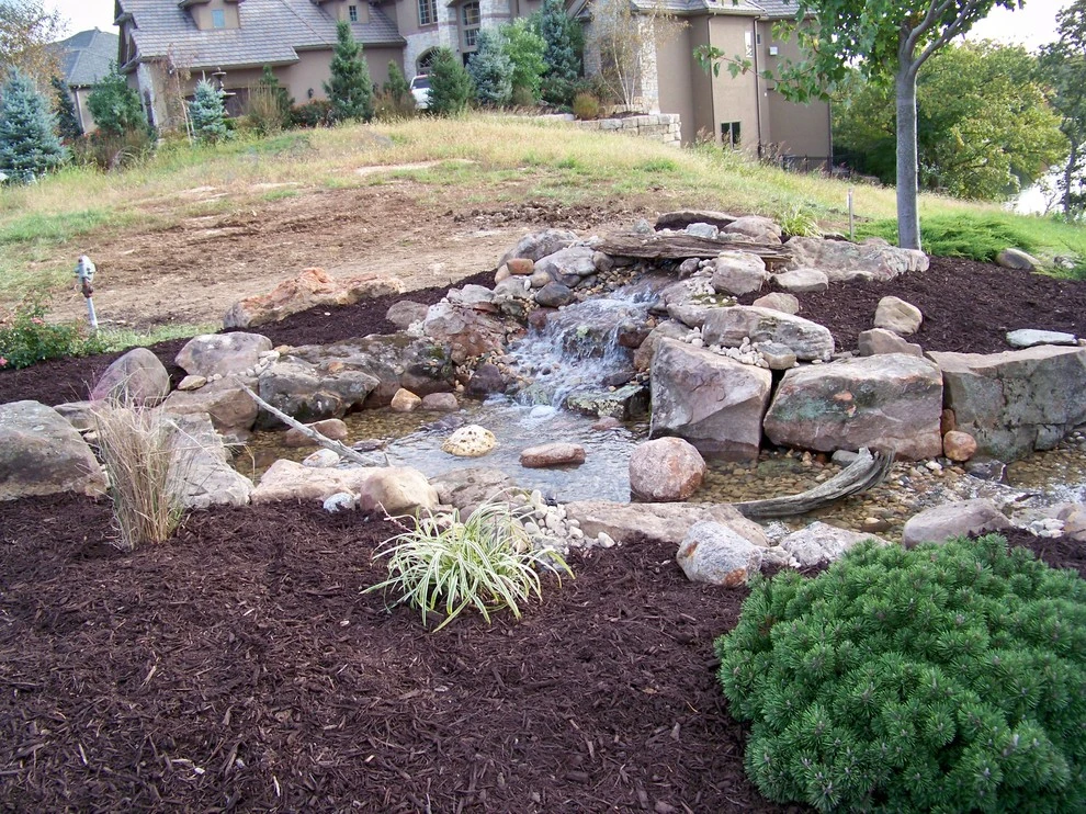 Lee’s Summit Custom Lake Fed Waterfalls by Good Earth Water Gardens - Photo 3
