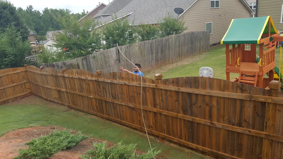 Fence Staining - Transformation Showcase by Painting Georgia Inc. - Photo 7