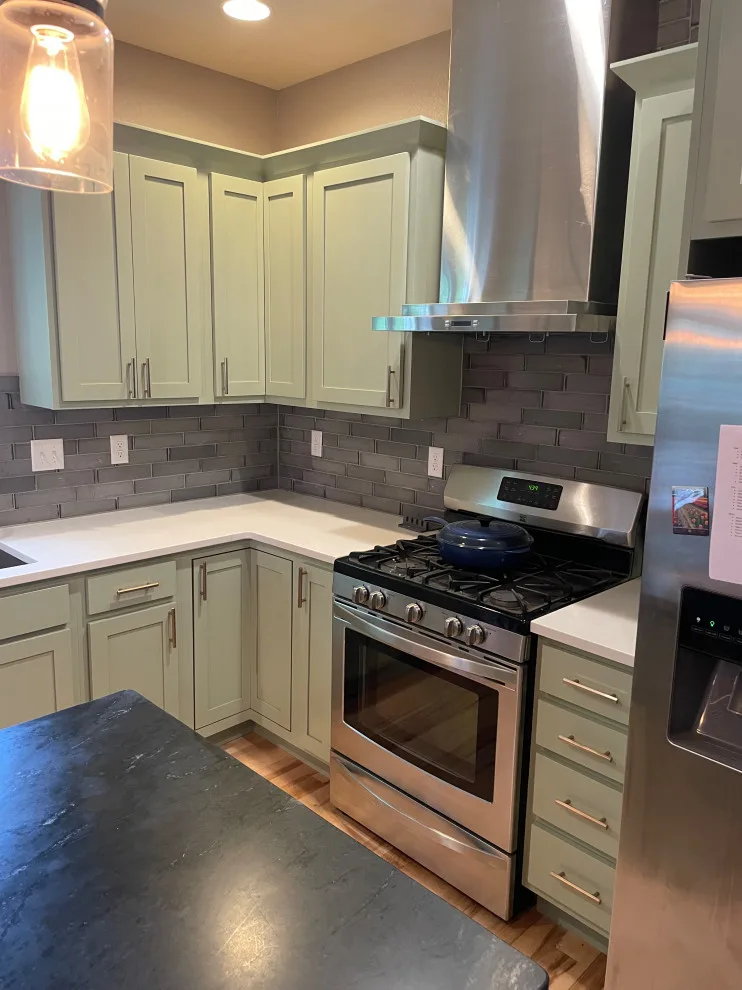 Transitioning from Black to Sage by Illuminate Cabinet Painting LLC - Photo 3