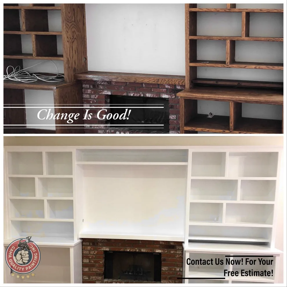 Cabinet Built-In Painting: Before and After by Gama Quality Painting Inc. - Photo 3
