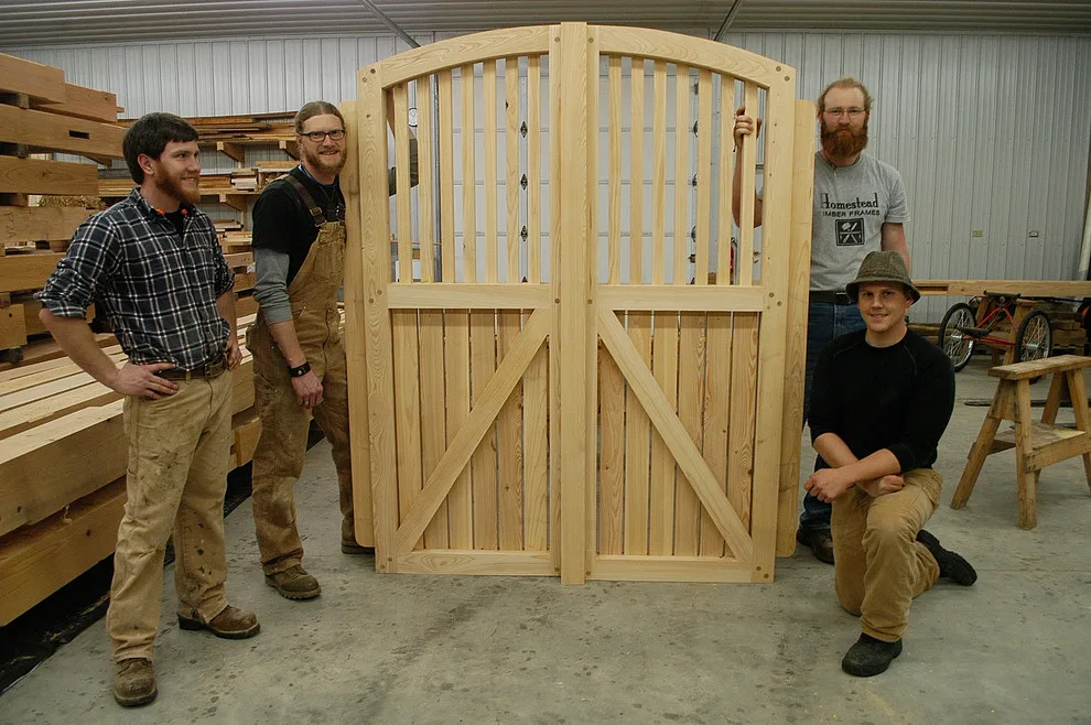 Garden Wooden Gates by Homestead Timber Frames - Photo 2
