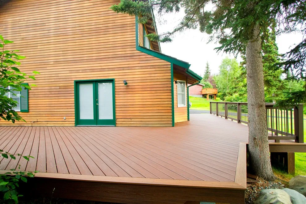 Diagonal Trex Deck with a Wrap-Around Design by Treeline Construction - Photo 6
