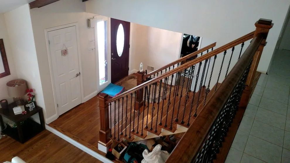 Forged Iron Stair Railing by Johnston Remodeling - Photo 6