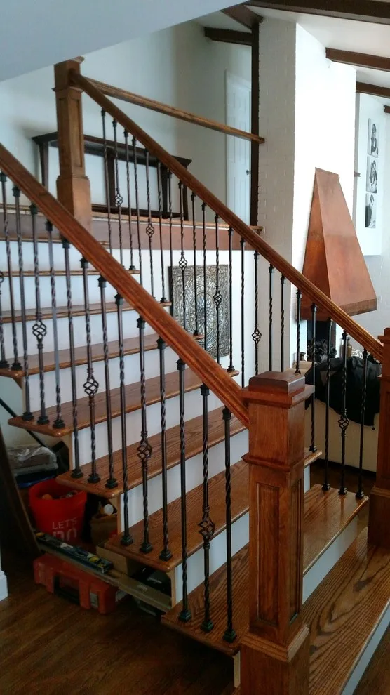Forged Iron Stair Railing by Johnston Remodeling - Photo 5