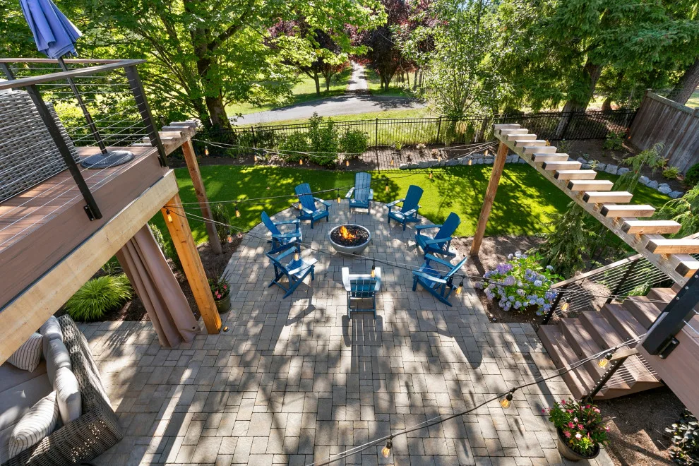 Two-Tiered Entertainment in Sammamish by London Design Build - Photo 6