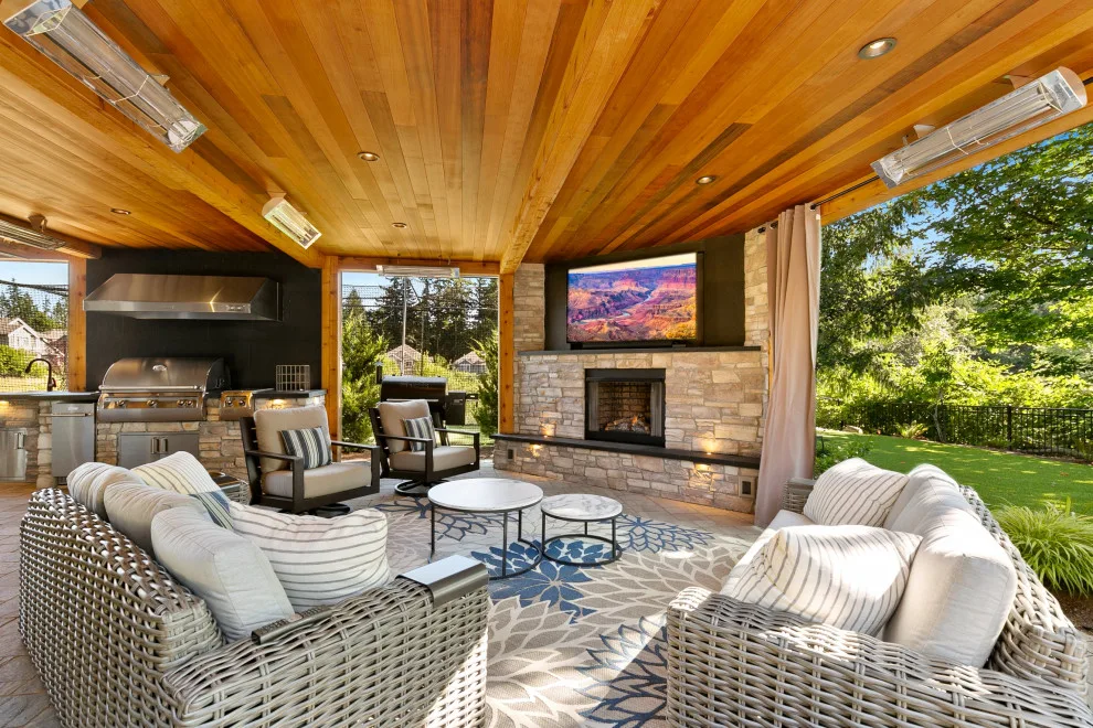 Two-Tiered Entertainment in Sammamish by London Design Build - Photo 20