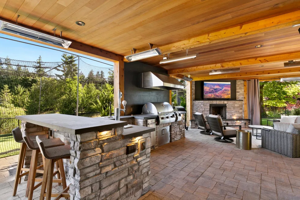 Two-Tiered Entertainment in Sammamish by London Design Build - Photo 19
