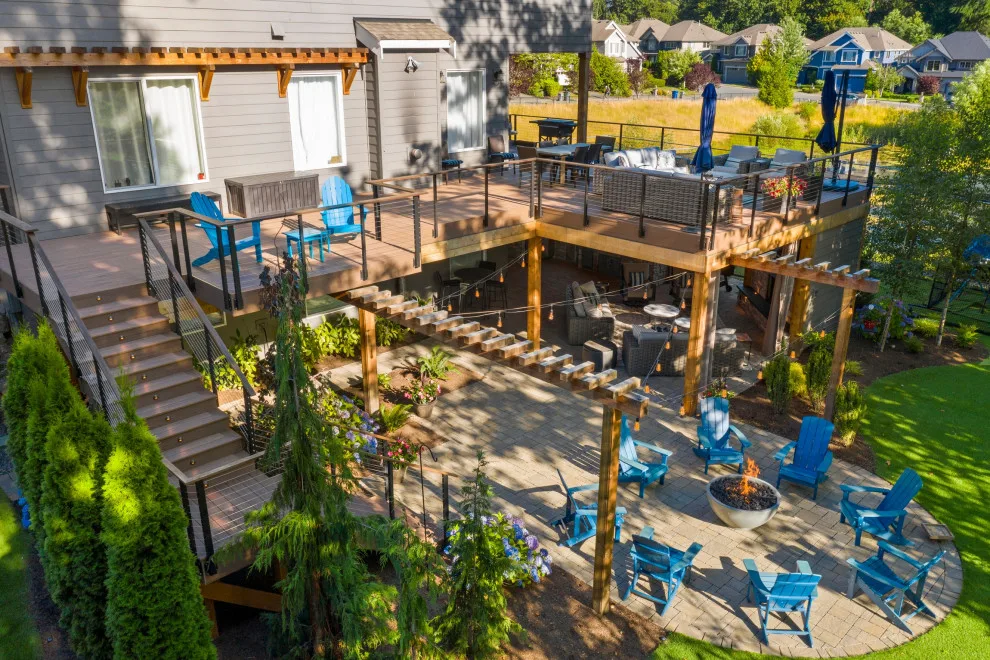 Two-Tiered Entertainment in Sammamish by London Design Build - Photo 5