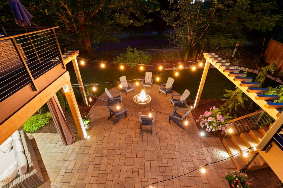Two-Tiered Entertainment in Sammamish by London Design Build - Photo 9